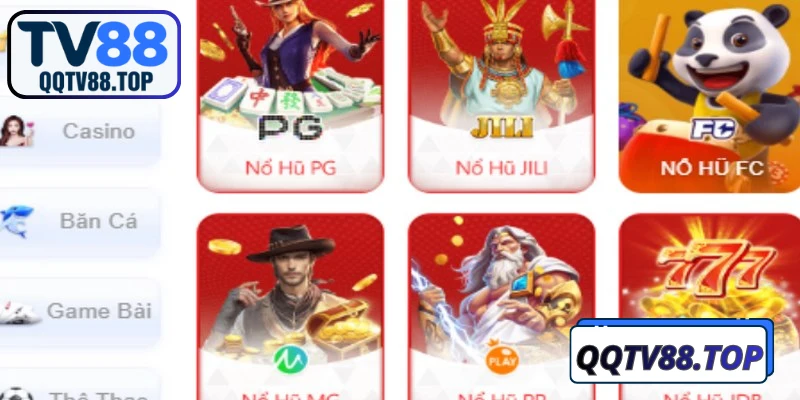 Tổng hợp hạng mục trò chơi TV88 hấp dẫn đa dạng